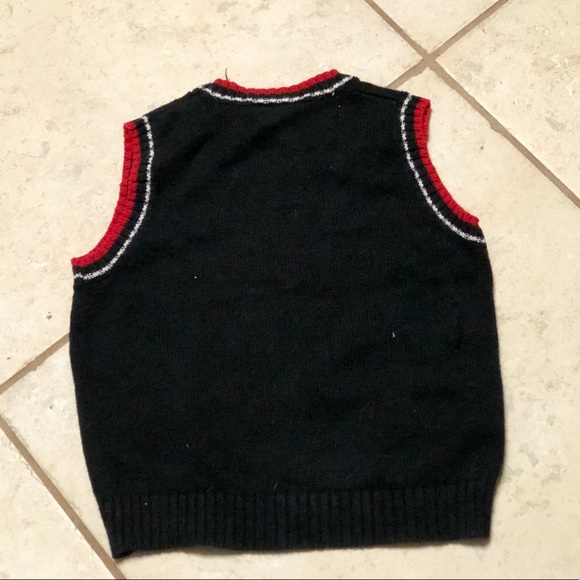Boys Christmas Train Sweater Vest Train - Picture 4 of 6